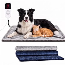 Heated Pet Bed for Dogs  Cats - 9 Temperature Settings, 4 Timer Outdoor Heating