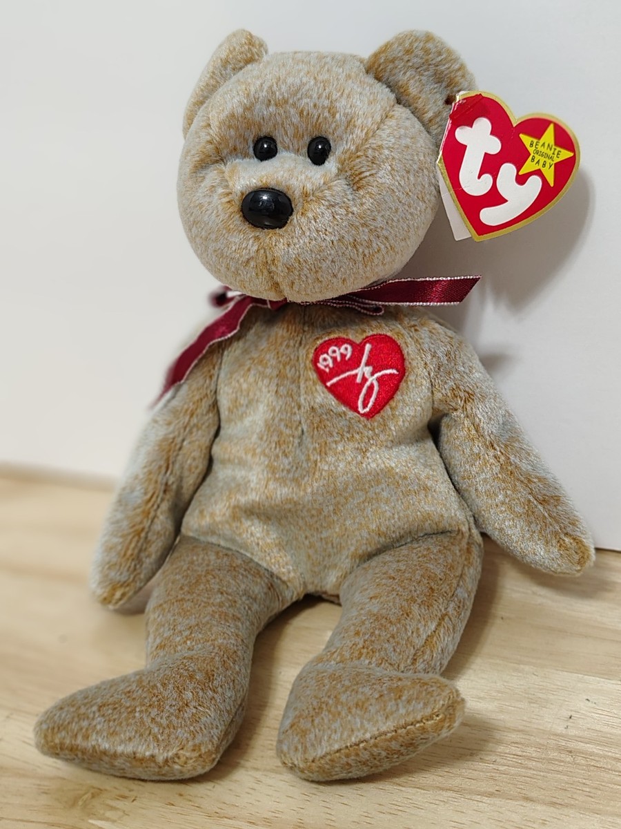 1999 Signature Bear Ty Beanie Baby Rare Original Retired with