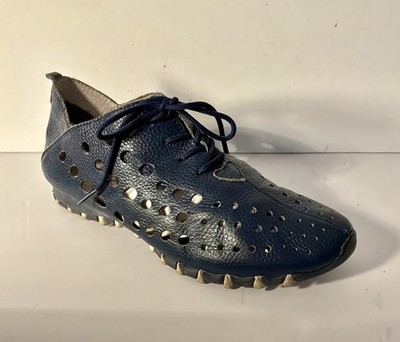 LITFOOT LF9010-5 Comfy Women's Leather Shoes Lace Up Bronze Size 38 L Gum Bottom