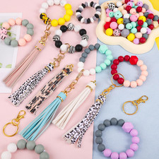 141Pcs Silicone Beads for Keychain Making Kit 15Mm 12Mm round 14Mm Polygonal ...