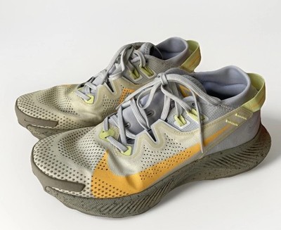 Nike Pegasus Trail 2 Womens Running Shoes Size 8.5 Limelight Laser Orange