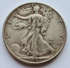 1947 Walking Liberty Silver Half Dollar