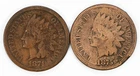 1874 VG Details 1875 AG/G Details Indian Head Cents Lot of 2 IHC 1c