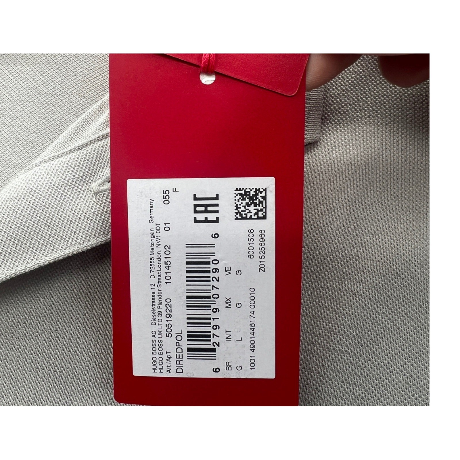 NEW HUGO BOSS Red Hot Regular Fit Polo Shirt Men Beige Short Sleeve Size L $98 thumbnail 4