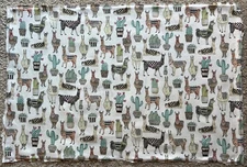 Michael Miller Fabrics Patt No. 7297 Lovely Llamas. Off White. 25 X 37 Inches