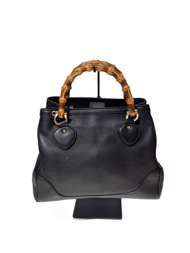 GUCCI Handbag Leather BLK 308360 520981 Used