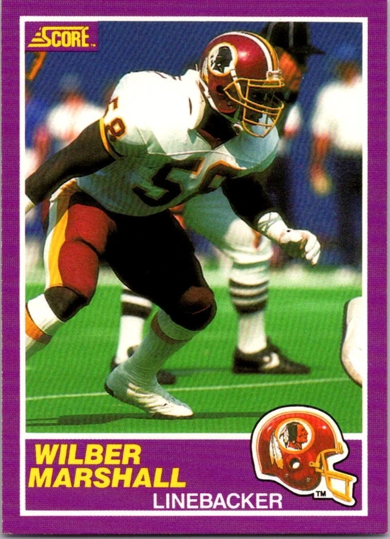 1989 Score Supplemental #388S Wilber Marshall Washington Redskins Free Shipping!