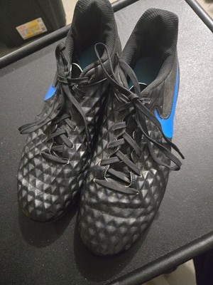 Nike Tiempo Legend 8 Academy MG Cleats Black/Blue Size 8.5 US
