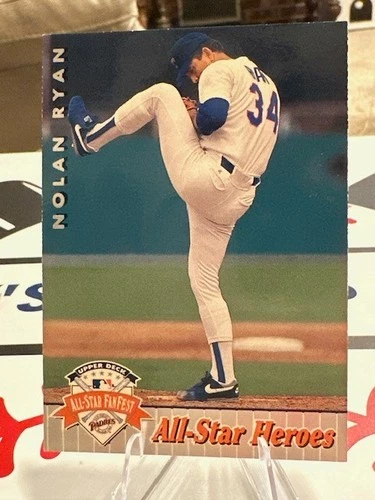Nolan Ryan 1992 Upper Deck Fan Fest All Star Heroes #37! 2 Card Min! See Desc!