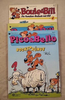 Konvolut: 3 Comics von Roba: Pico & Bello und Boule & Bill: Bocksprünge, Stolper