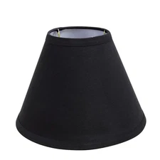 58727A Transitional Hardback Empire Shape UNO Construction Lamp Shade in Blac...