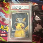 2023 POKEMON SVP EN-SV BLACK STAR PROMO #085 PIKACHU WITH GREY FELT HAT PSA 10