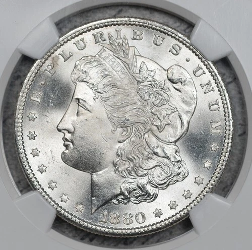 1880-S Morgan Dollar NGC MS66+ Plus Graded Flashy Gem! #3FPN