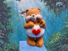 Vintage 1980's Care Bears Tenderheart Bear Ceramic Figurine figure 3"T