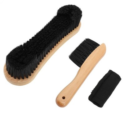 Billiard Pool Table And Rail Brush Set Solid Wood Billiard Brush Cleaner Too SET