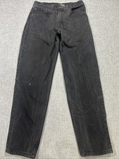 Vintage 1995 Levis 550 Jeans Fits 29x30 Black Faded Denim 90s Made In USA