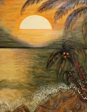 LANDSCAPE SEASCAPE OIL PAINTING SIGNED