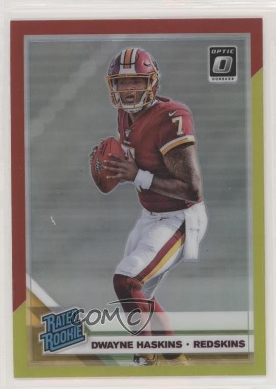 2019 Panini Donruss Optic Rated Rookie Red & Yellow Prizm Dwayne Haskins 09if