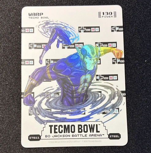 Kolei Tecmo Games Bo Jackson Battle Arena Tecmo Bowl Warp Power 130 Steel ST611