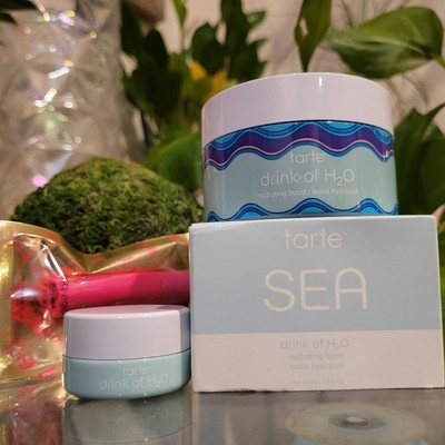 Tarte Sea Drink of H2o Hydrating Boost Moisturizer Cream Gel Eye Mascara 1.7 Oz