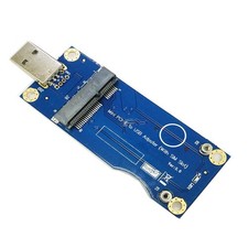 Mustpoint Mini PCI-E to USB Adapter with SIM Card Slot for multicolor