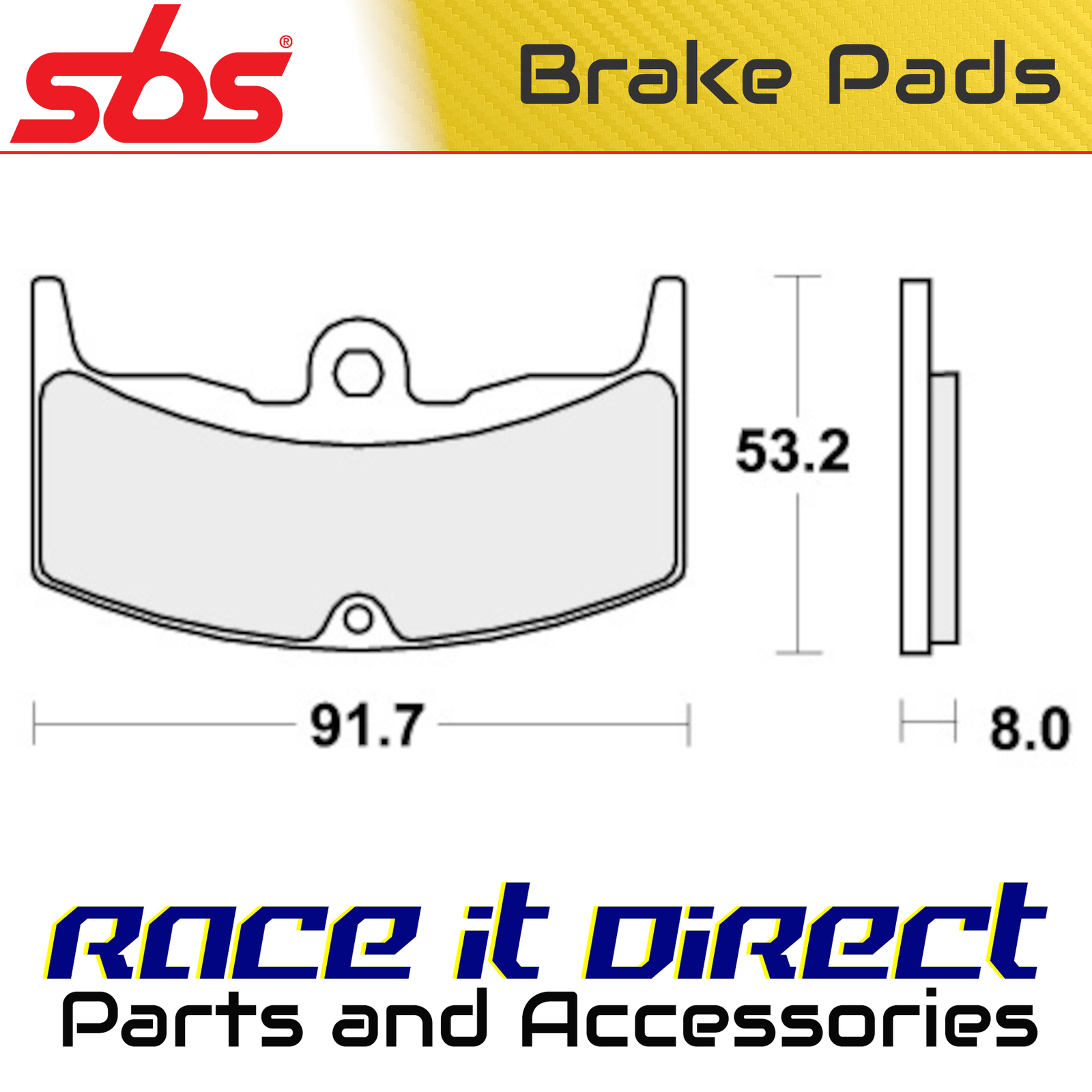 Brake Pads for HONDA CBX 550 F II 1982 Front Street SBS