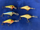 LOT OF 5 VINTAGE POE'S WOODEN FISHING LURE'S — photo 2