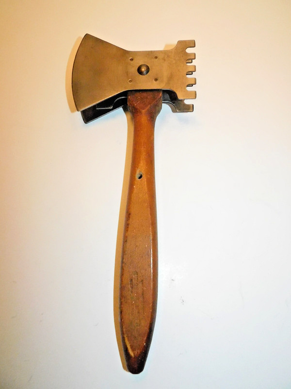 Vintage M.H. Tyler Mfg. Old Meat Kitchen Cleaver Knife Tenderizer Hatchet