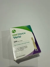 OneTouch Verio Test Strips 100 Count – NEW Sealed – Exp 06/2026
