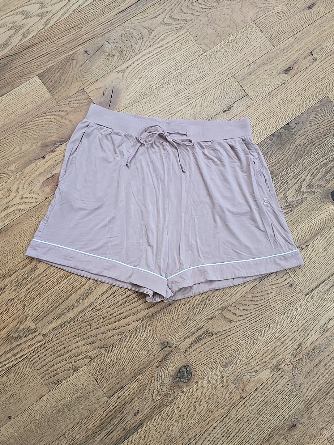 Cozy Earth Women's Bamboo Stretch Knit Classic Pajama Shorts Pink Medium