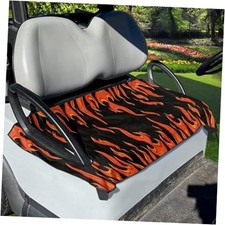 Golf Cart Seat Covers Washable Golf Cart Towel Blanket for Golf Cart Red Flames