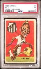 1967 CRACK FIGURITAS SPORT "O REY PELE" #1 PELE PSA 1 Santos Soccer