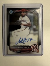 2025 Bowman Draft 1st Bowman Autograph Miguel Sime Jr. CPA-MS Nationals
