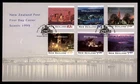 Mayfairstamps New Zealand FDC 1995 scenic stamps and where they're from First Da