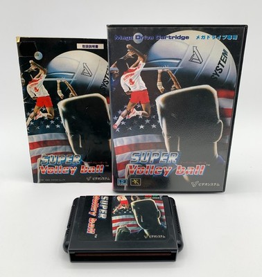 SUPER VOLLEYBALL Japan Mega Drive MD with Case & Manual US Seller MD0113