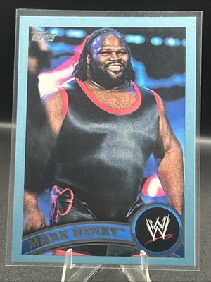 Mark Henry 2011 Topps WWE - #6 Blue Card /2011