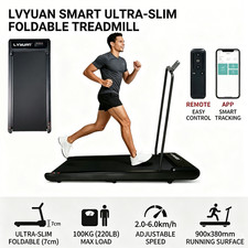 Electric Walking Pad Treadmill with Remote  App Control Slim Home Gym Trainer