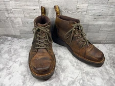 Dr. Martens Combat Boots Men 12M Bodie Air Wair Shoes Brown Distressed Leather