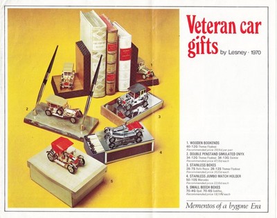 Matchbox Katalog ''Veteran Car Gifts''  UK 1970, selten