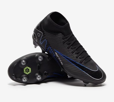 Herren Nike Mercurial Superfly 9 SG Pro Gras schwarz Fußballschuhe Größe 8 UK £95