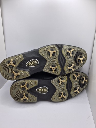 Scarpe da golf da uomo Footjoys in pelle impermeabili taglia UK 10 morbide punte golf - Foto 7 di 8