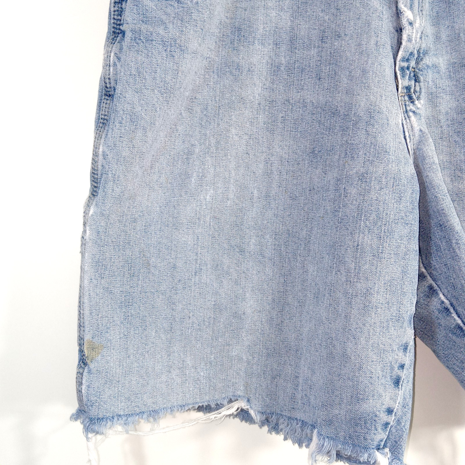 Wrangler Shorts Mens 34 Carpenter Pants Cut Off Jean Distressed Grunge Y2K thumbnail 9