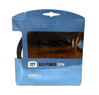 NEW Luxilon Big Banger Alu Power Spin 127 Tennis String - 16g 12.2m/40 ft