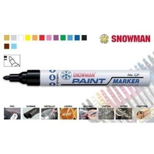 PENNARELLO SMALTO VERNICE PAINT MARKER SNOWMAN MARCATORE INDELEBILE