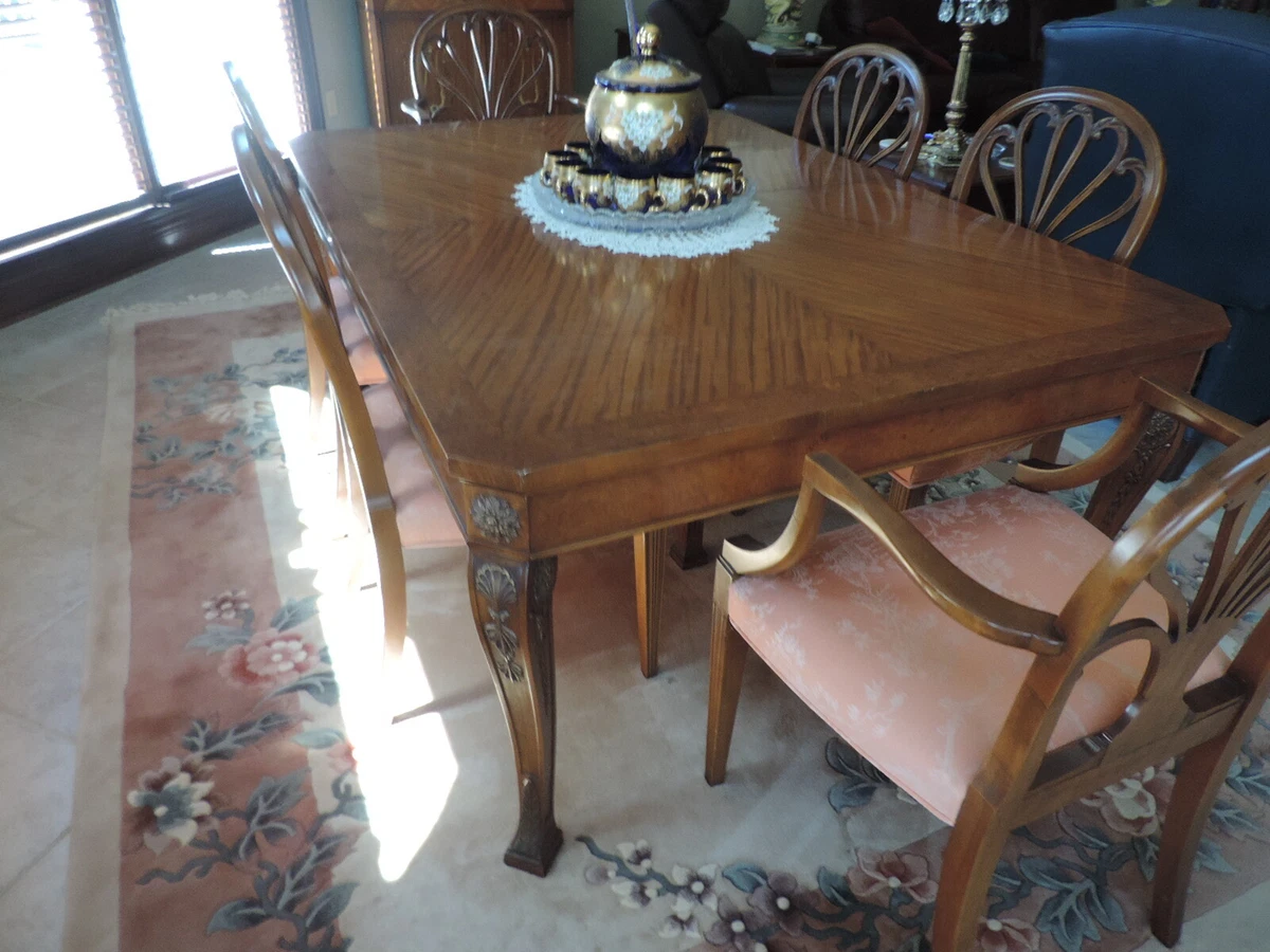 IRWIN Vintage 1940 s Dinning Room Suite. China Cabinet Buffet Table Chairs