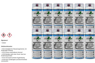 12x Colormatic Professional 1K Dickschichtfüller Acryl-Füller weiß 400ml 385568