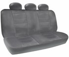 Canvas Seat Covers Split Rear Bench Grey Waterproof Automotive Protectors