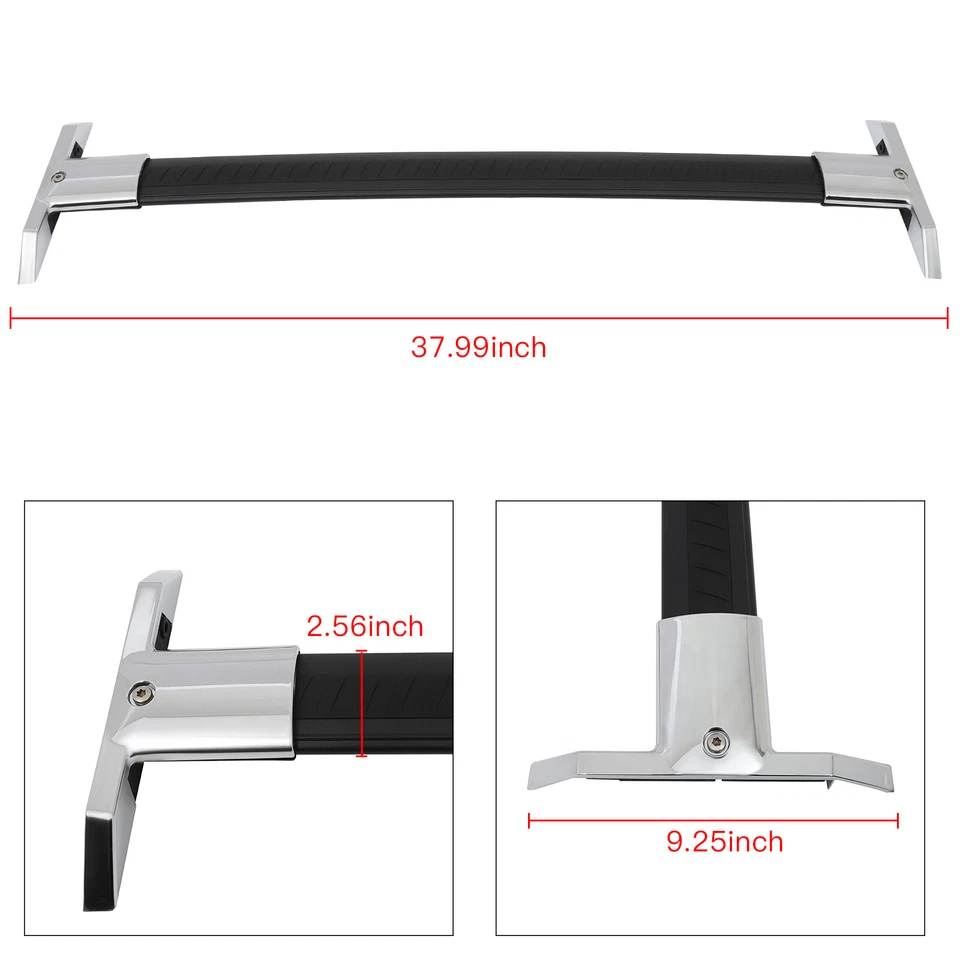 Cross Bar For 2008-2017 Buick Enclave Roof Rack Crossbar Luggage Carrier Black - Imagem 2 de 4