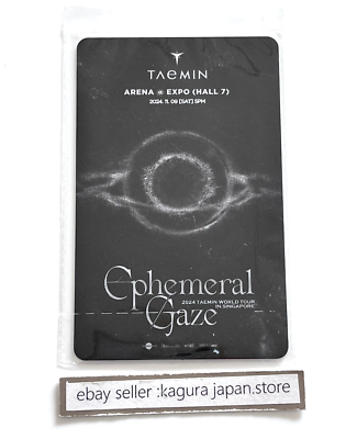 SHINee TAEMIN WORLD TOUR Ephemeral Gaze Singapore Limited Official
