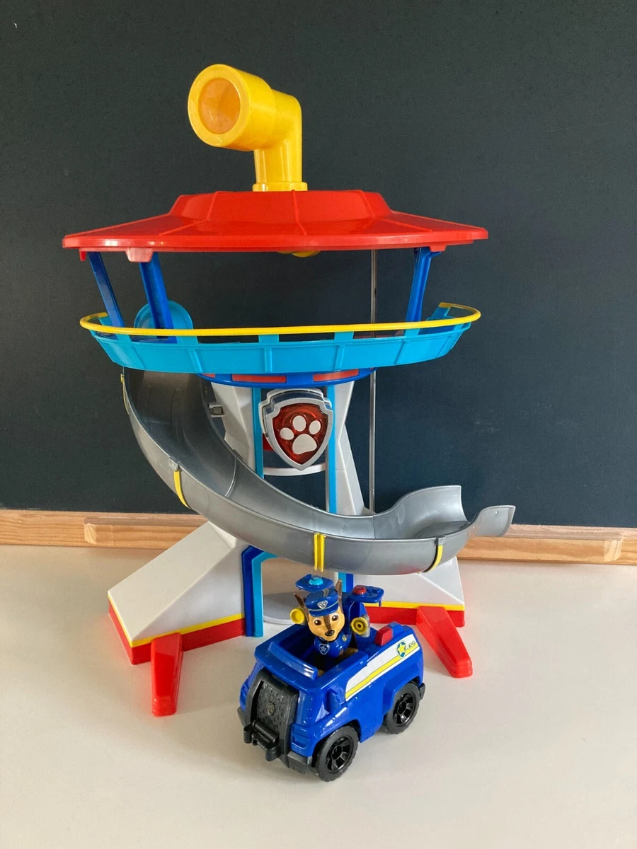 ♥ Paw Patrol Tour de Contrôle Quartier General La Pat Patrouille Figurine  Chase